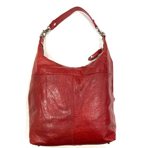 HOBO Red Leather Shoulder Bag - Picture 6 of 11